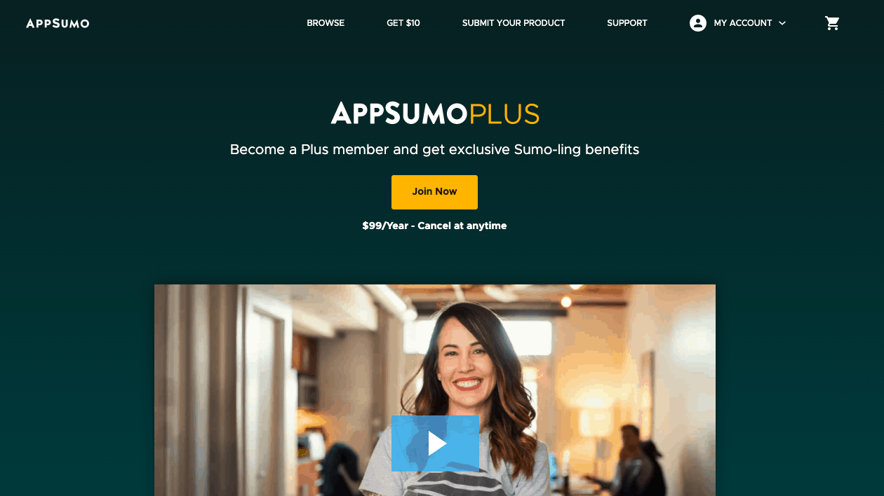 Updated AppSumo Plus page