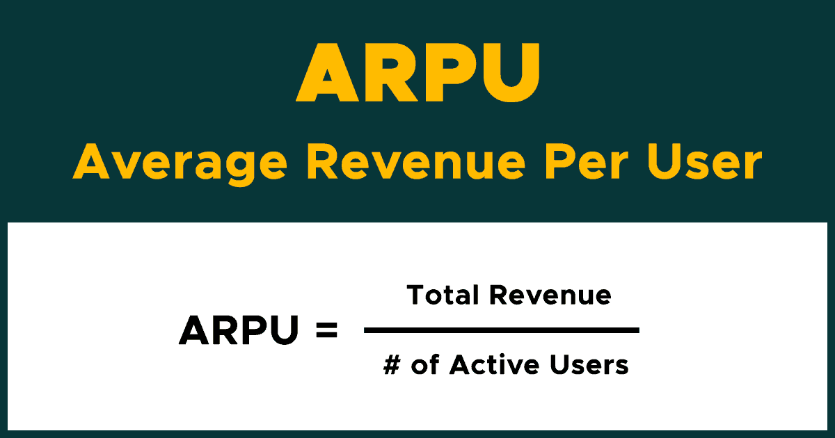 average revenue per user formula