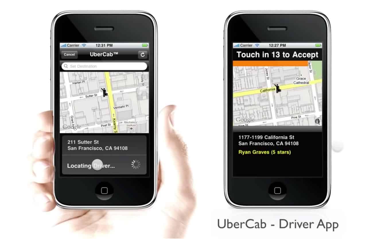 ubercab uber's first app