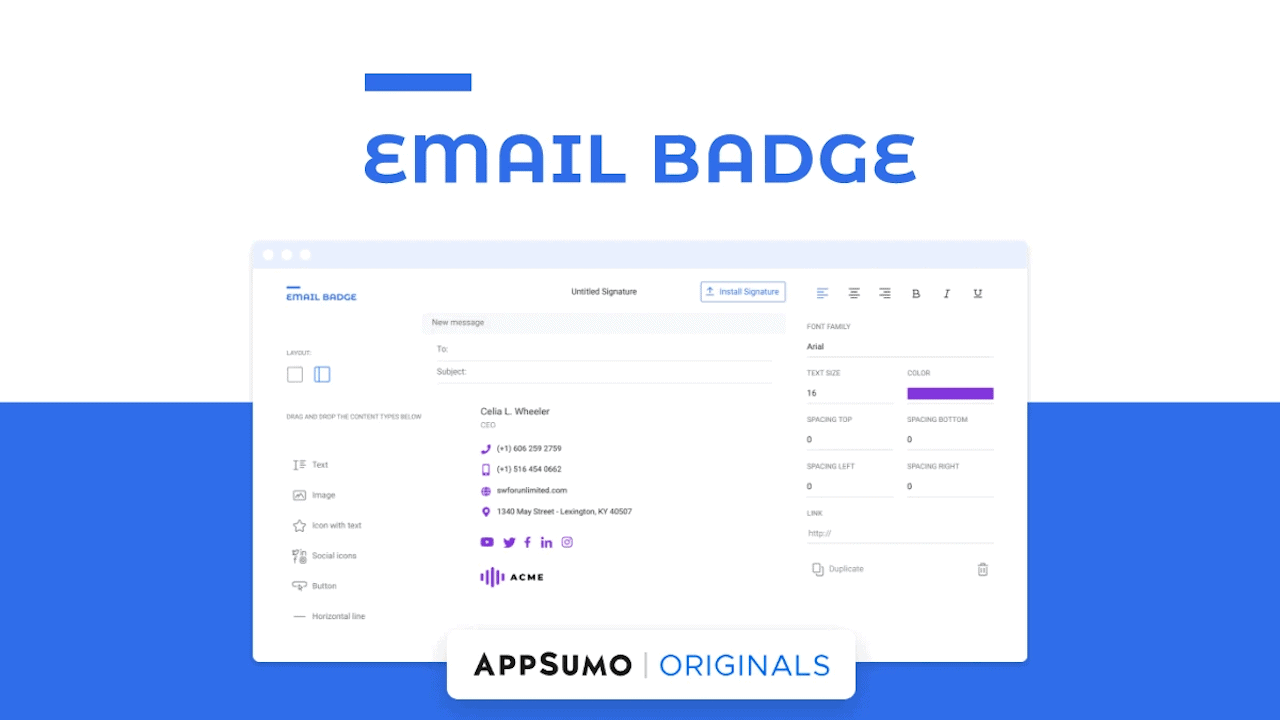 Emailbadge AppSumo deal