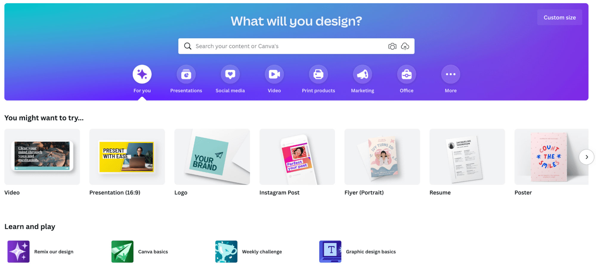 graphic design software - canva