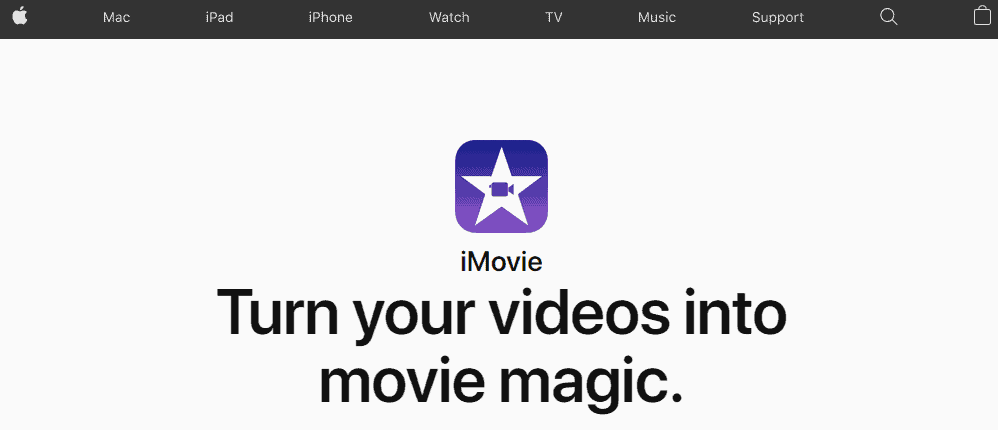 Youtube Video Editor - Apple iMovie