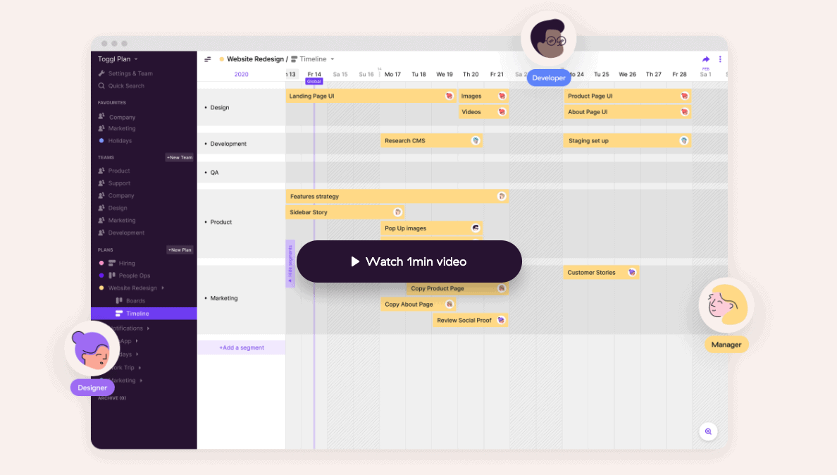 Time management tools - Toggl's plan