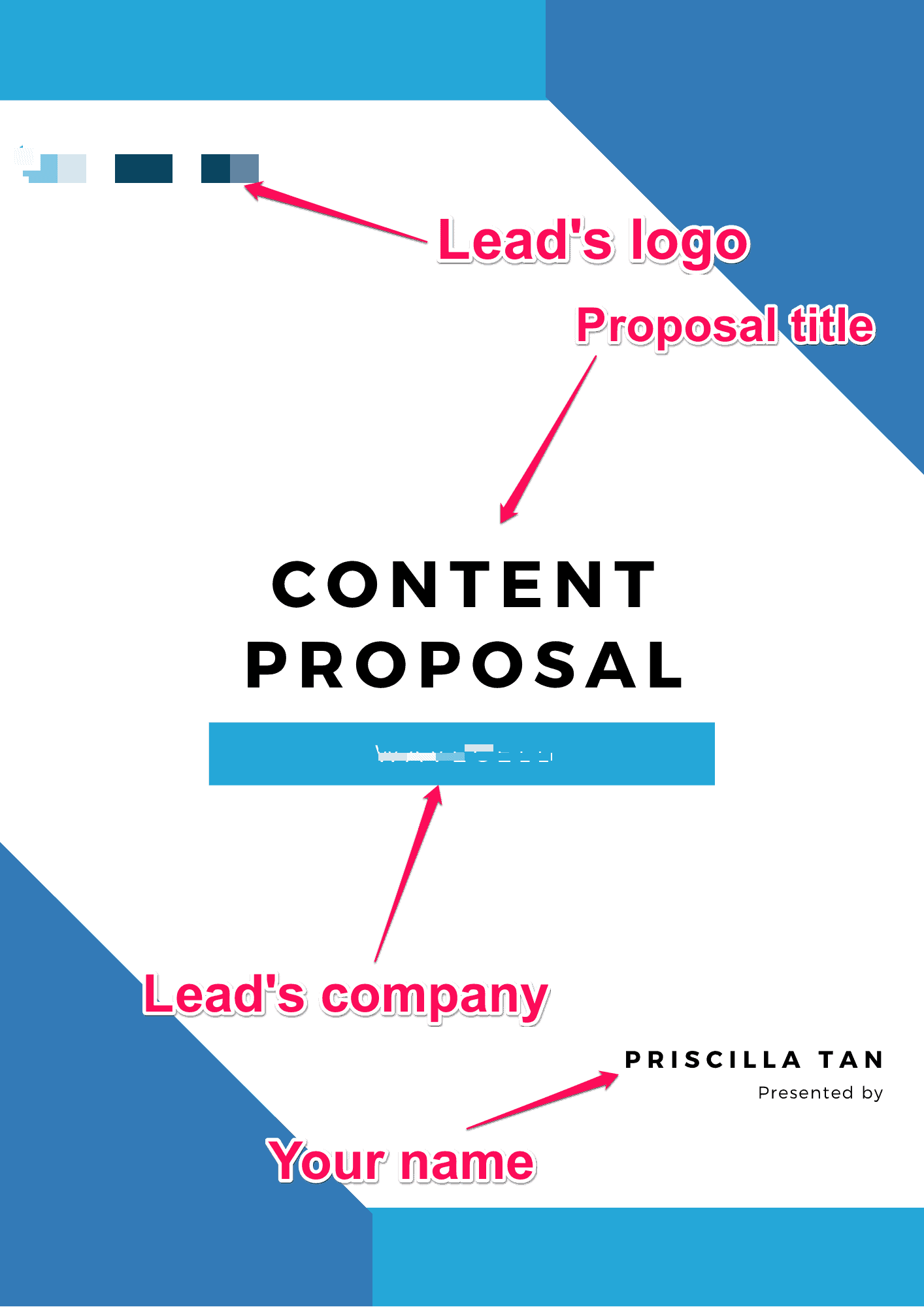 marketing proposal template cover