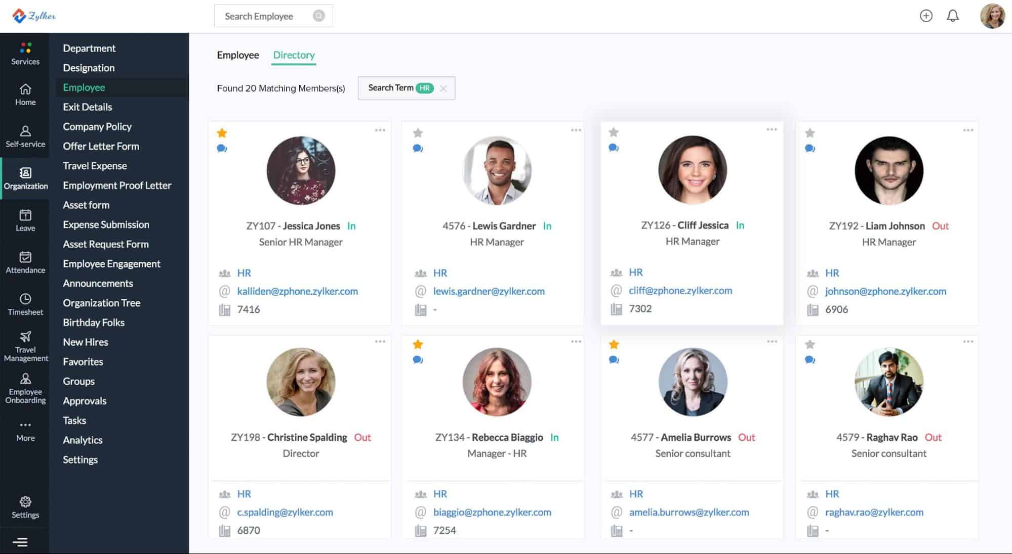 best hr software zoho people
