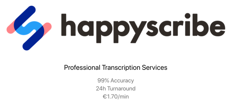 Happy Scribe - Professional Transcription Services