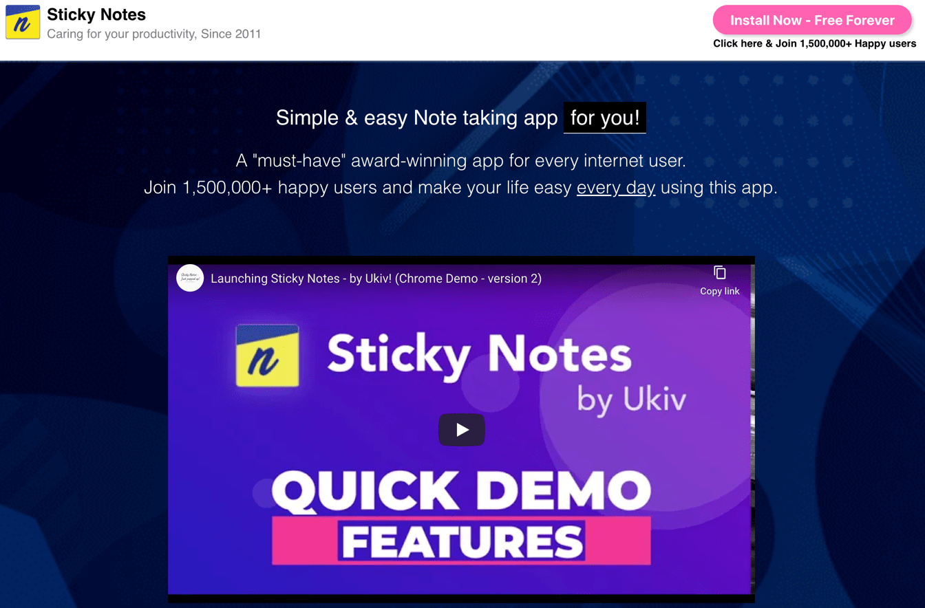 Onenote alternative - Sticky Notes by Ukiv