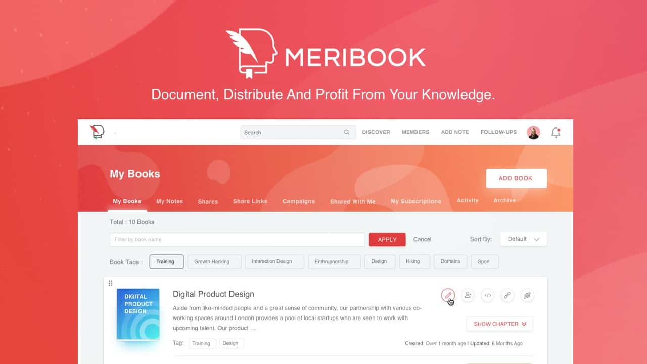 Meribook AppSumo deal