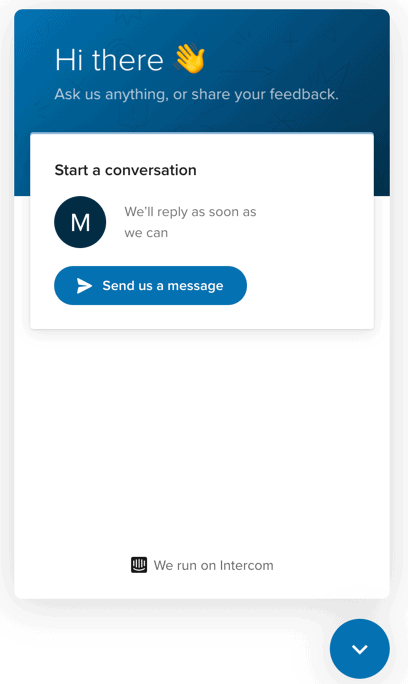 Intercom Live Chat Feature