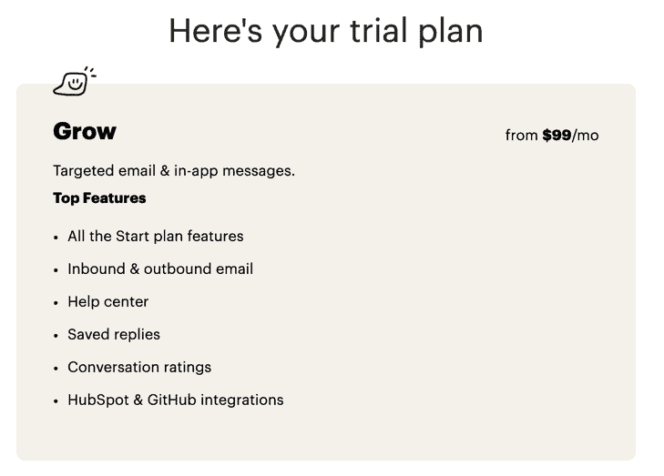 Intercom Trial Plan