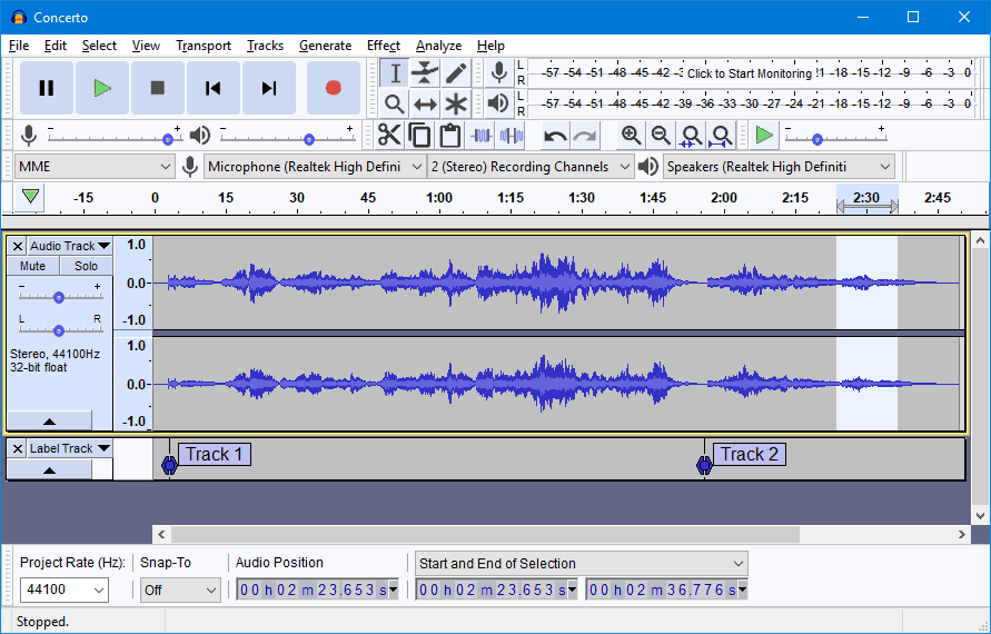 Best audio editing software - Audacity