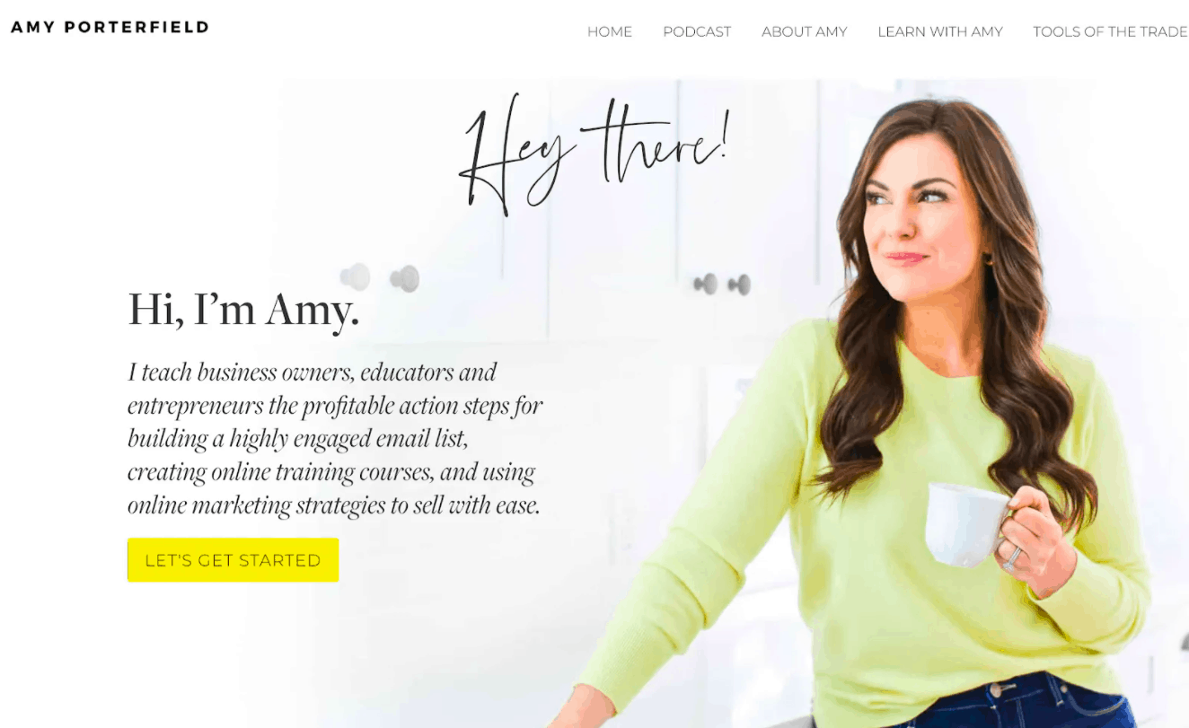 Best Homepages Online - Amy Porterfield
