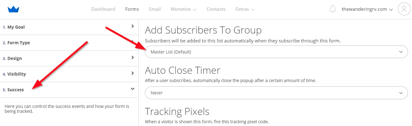 Screenshot of steps to start segmenting in Sumo List Builder