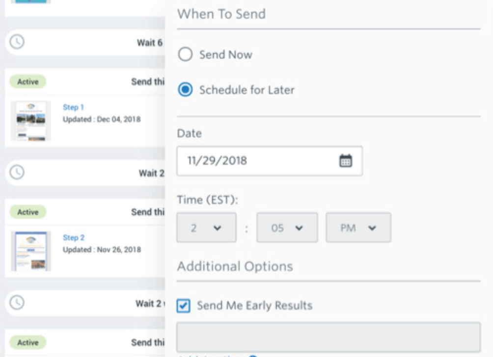 Constant Contact's automation features