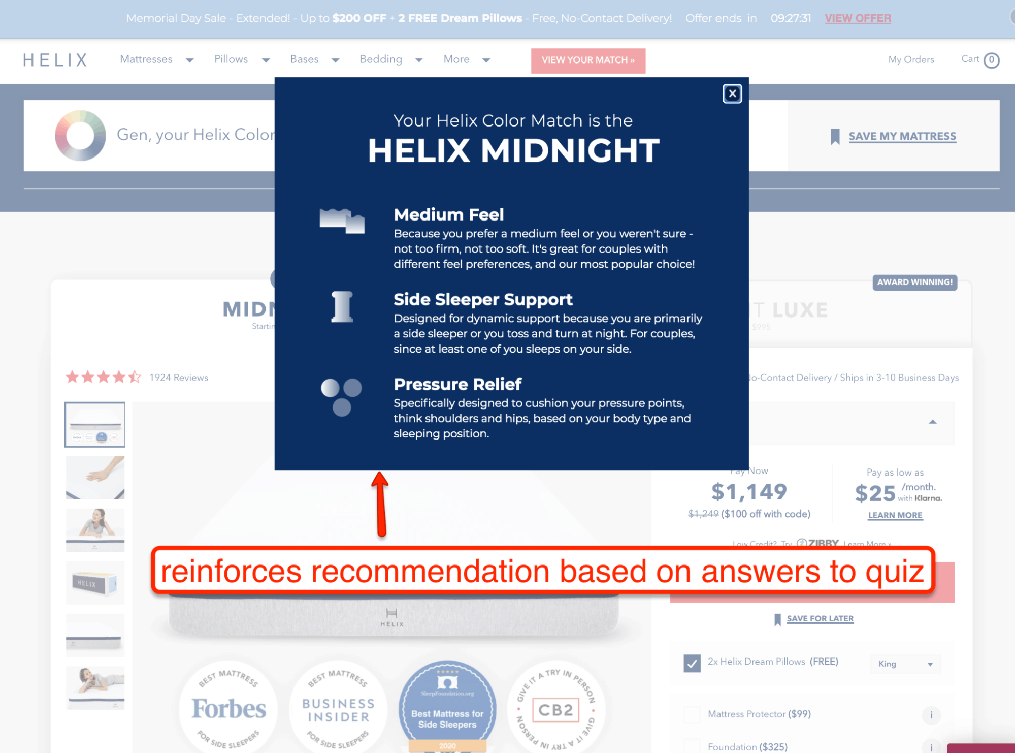 Helix Sleep’s quiz