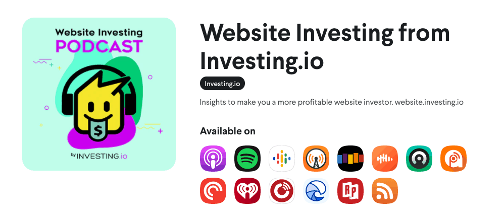Website investing from investing.io