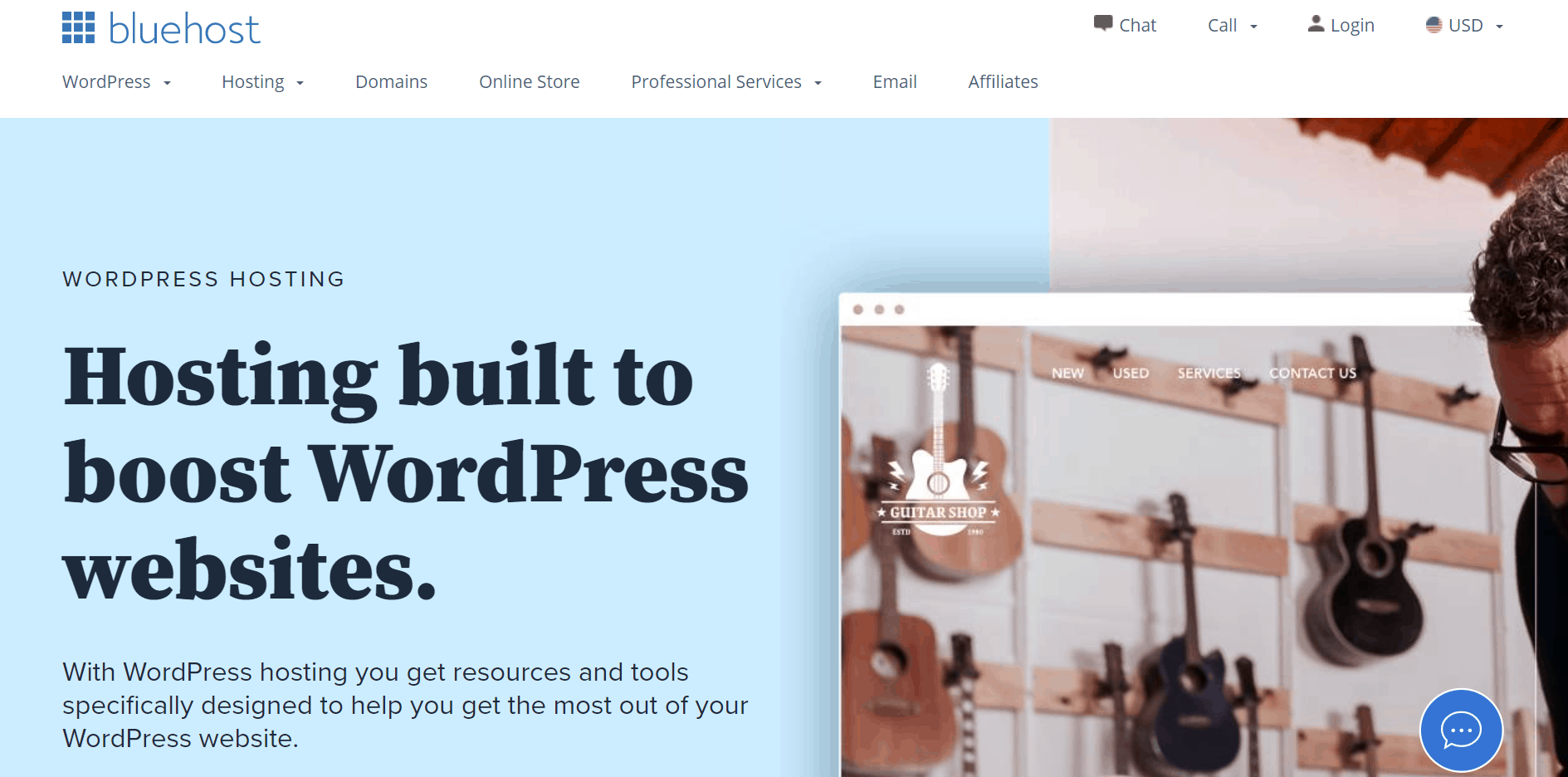 best wordpress hosting - blue hosting
