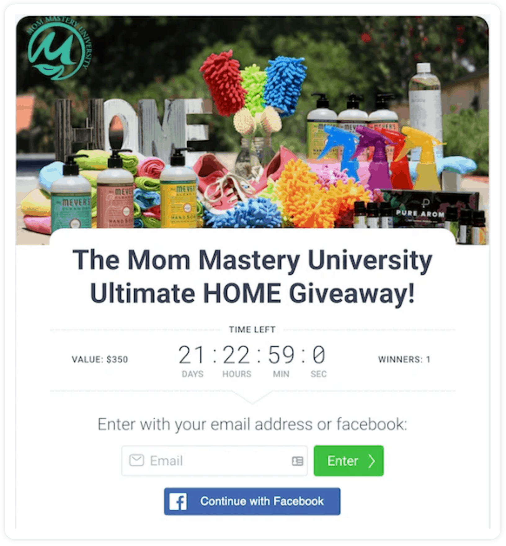 the mon mastery university ultimate home giveaway