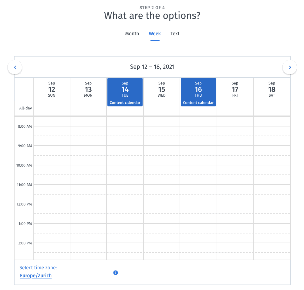 appointment scheduling software - Doodle