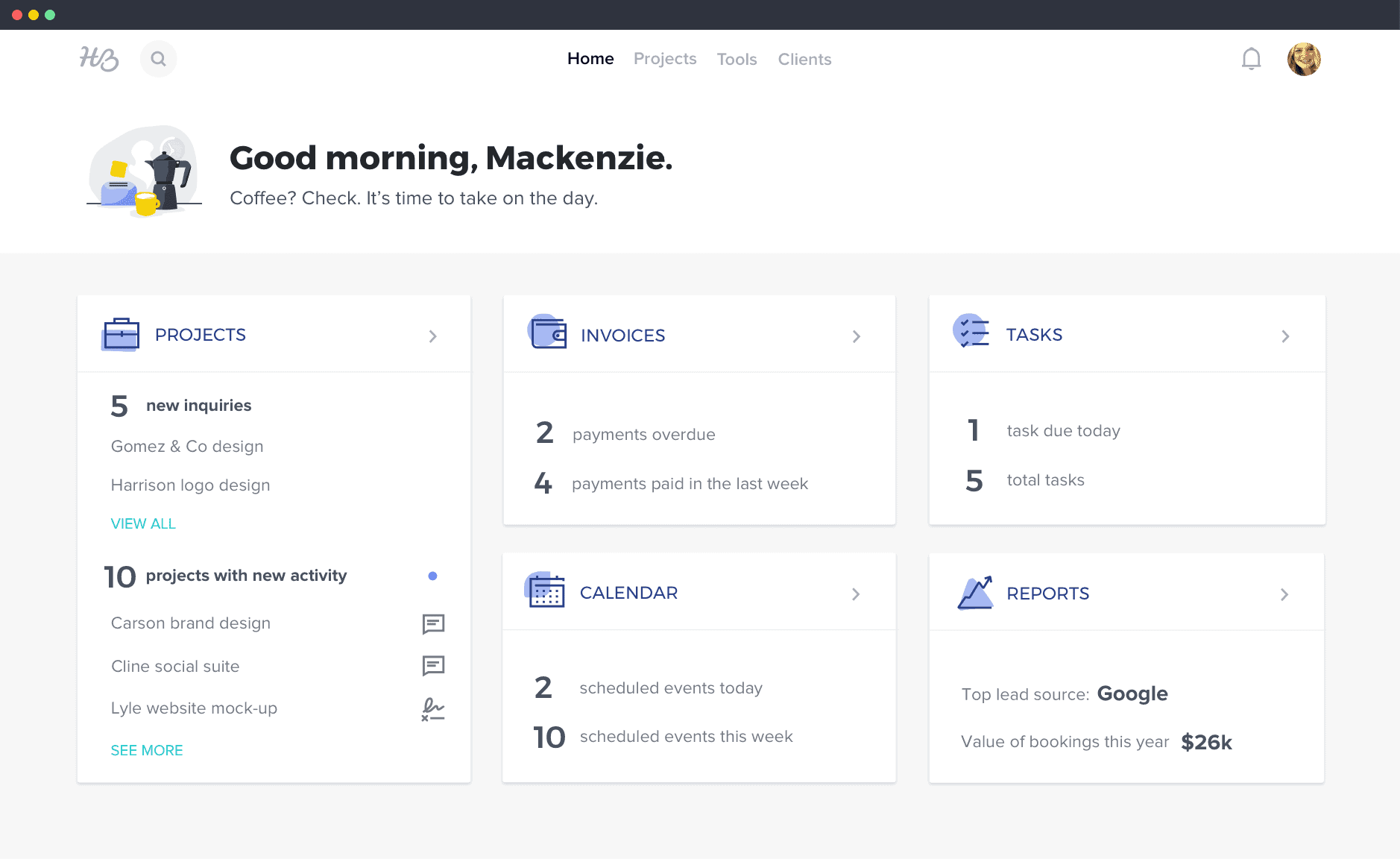 appointment scheduling software - HoneyBook