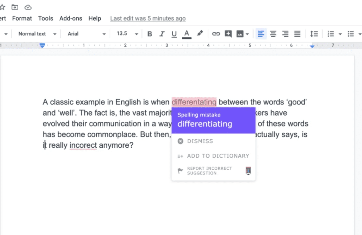 AI-powered writing assistant