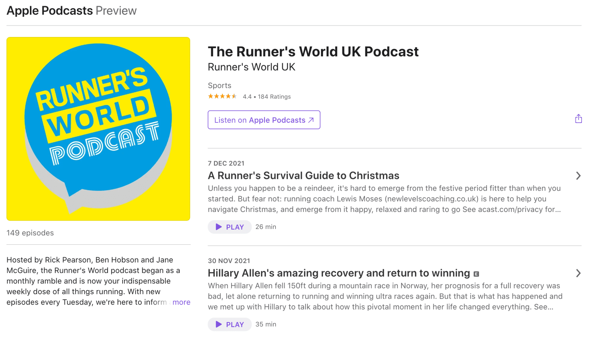 Runner’s World UK Podcast