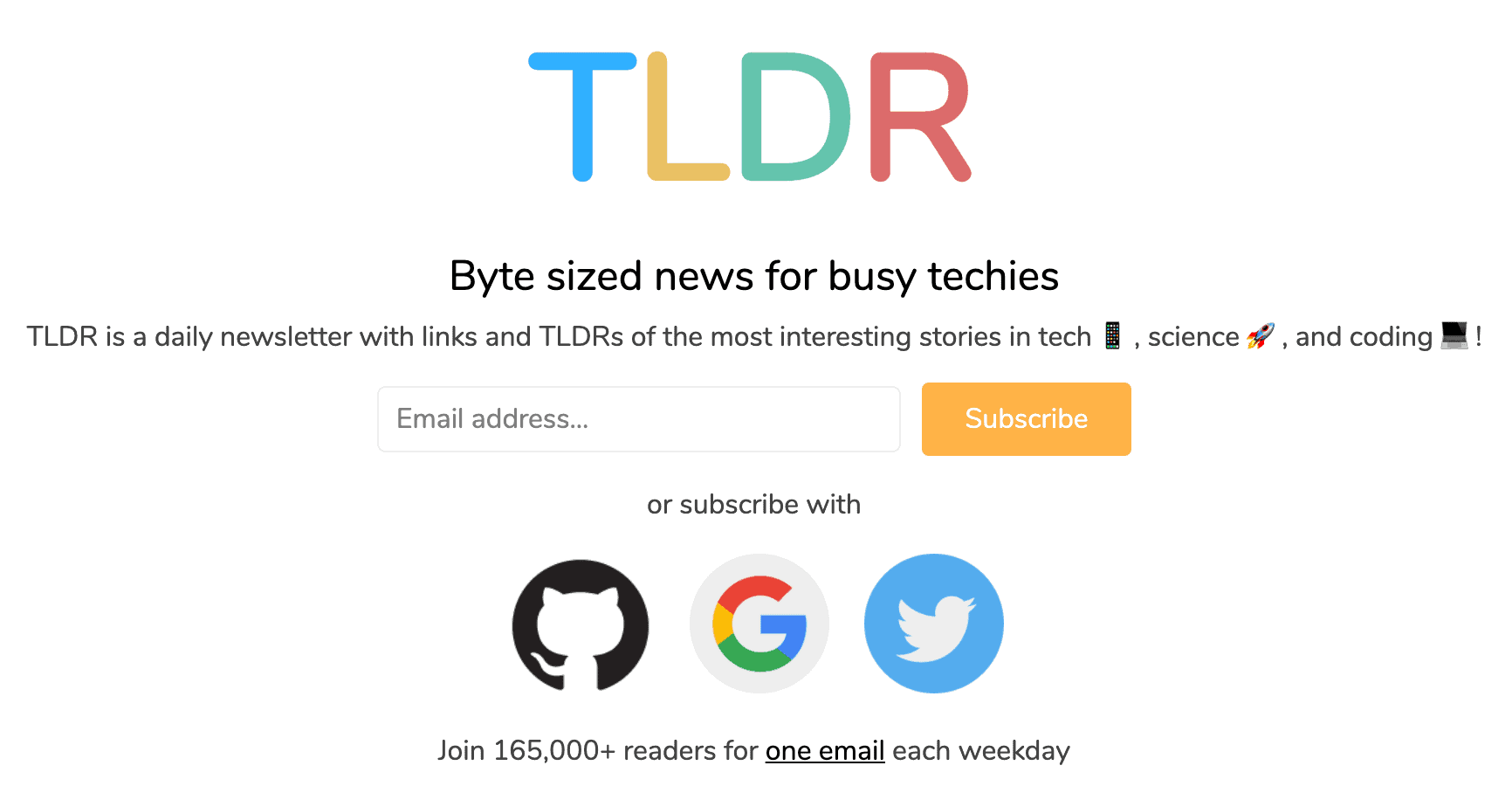 TLDR newsletter