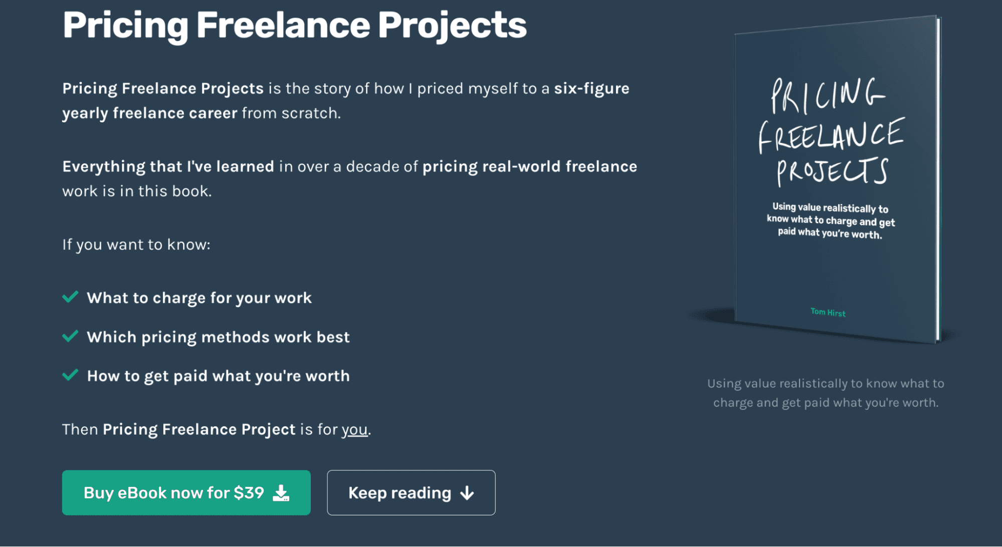  ebook on pricing freelance projects