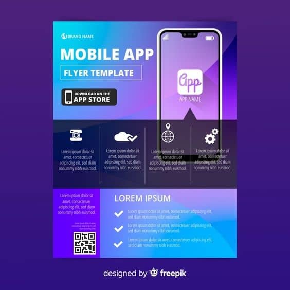 Mobile app one-pager example